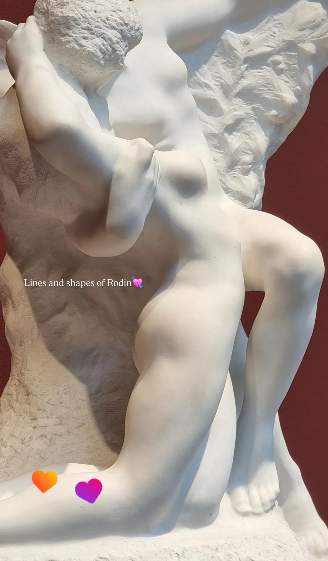 Close-up of marble sculpture